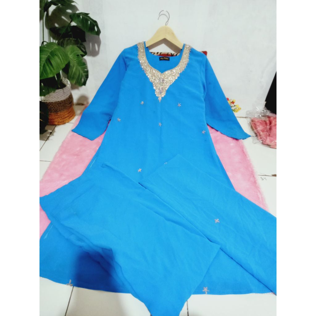 Set kurti baju India/setelan wanita