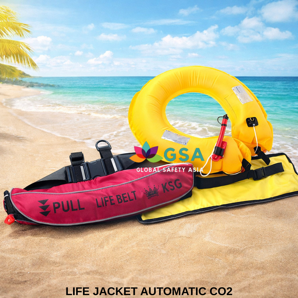 Life Jacket Automatic Pinggang Solas Pelampung Renang Otomatis Life Jacket Sabuk Automatic