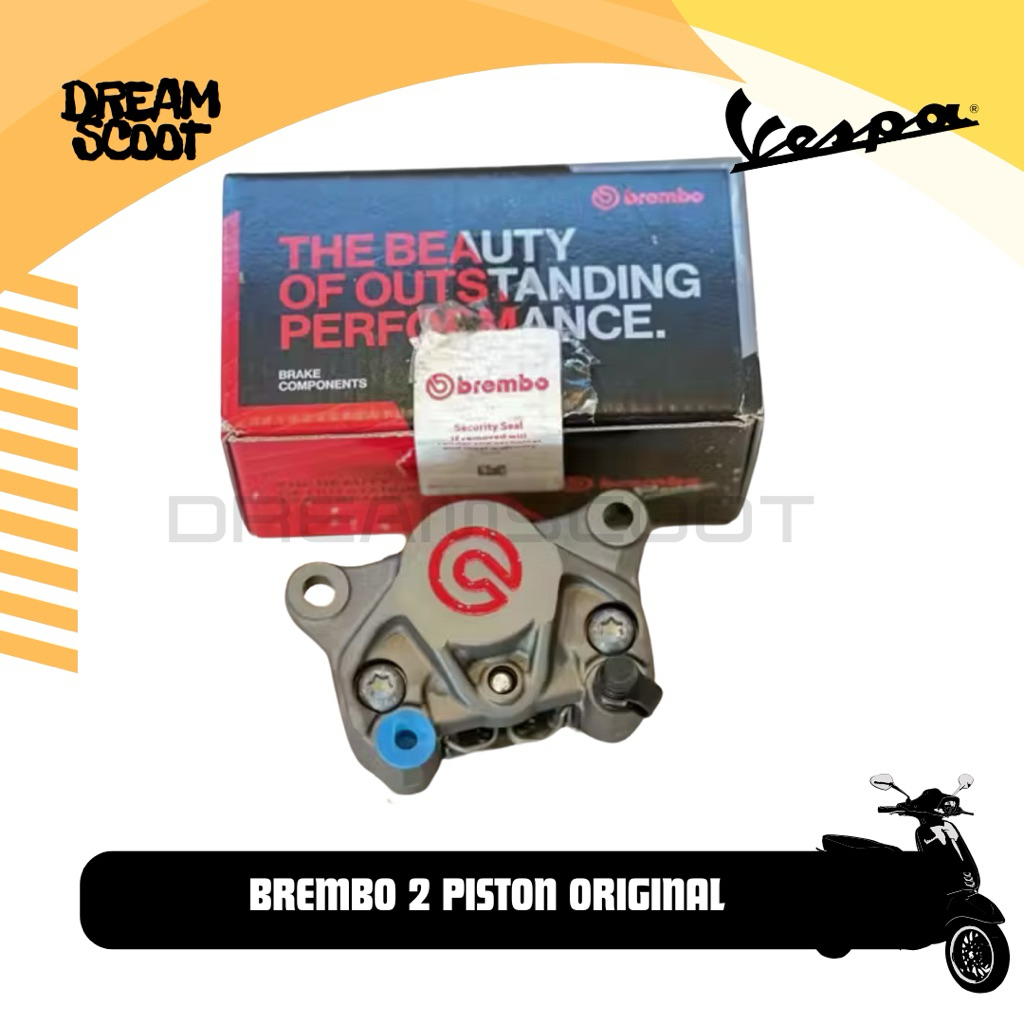 Kaliper Brembo 2p Red logo Vespa Matic brembo  Vespa Sprint Vespa Primavera S LX Kaliper Brembo Vesp