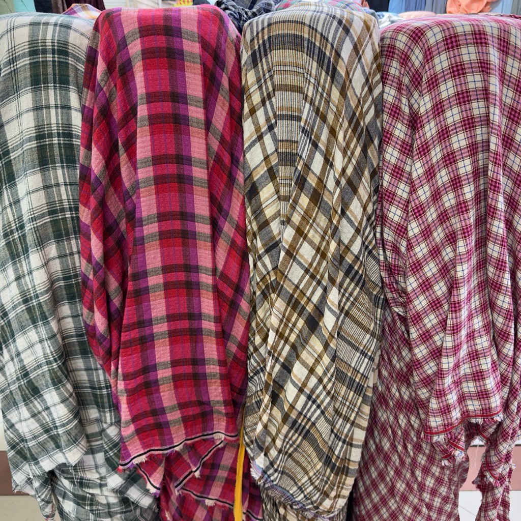 kain katun rayon crinkle ( harga 0,5meter atau 50cm )