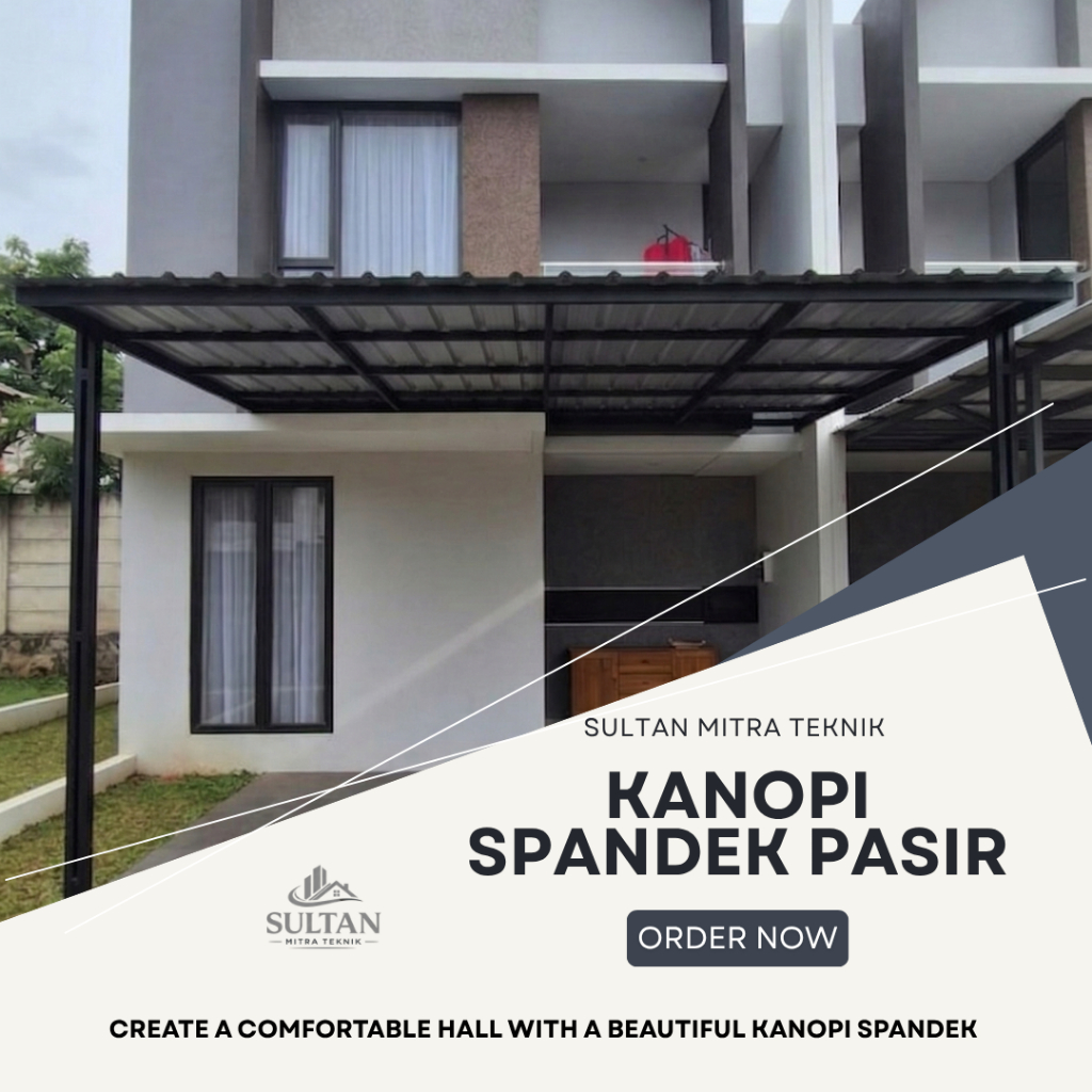 Pasang Kanopi Spandek Pasir Bandung - Rangka Baja Ringan