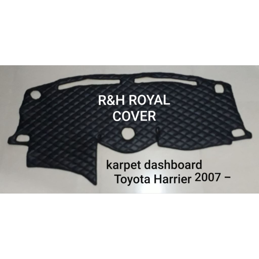 Alas Pelindung Dashboard Mobil Toyota Harrier 2003-2013 Jahit Wajik