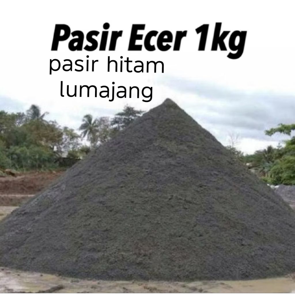 Pasir Hitam Lumajang Per 1kg sudah ayakan halus