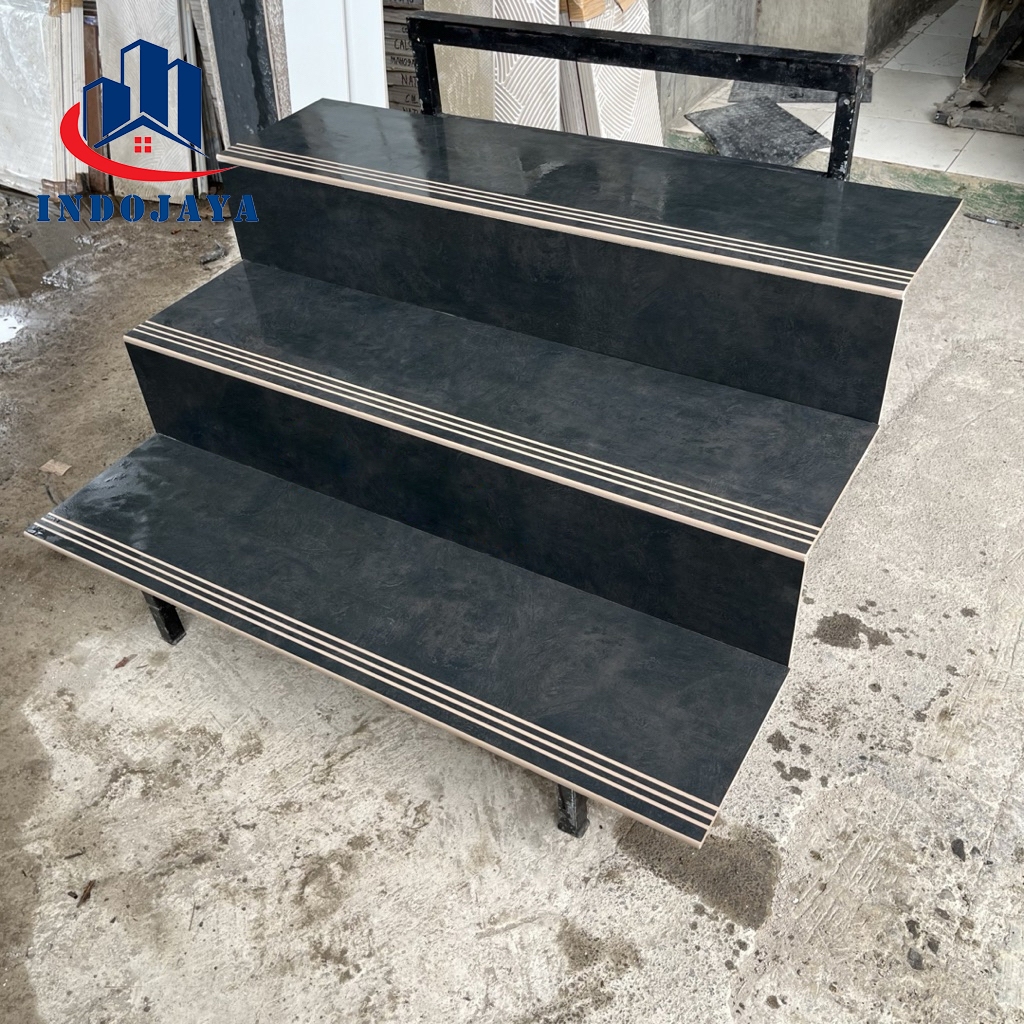 granit tangga abu met/doff 30x80 30x120 custom ukuran list keramik granite