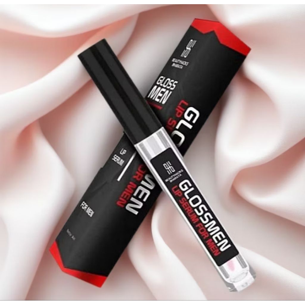 Pemerah Bibir Pria Merah Alami Pencerah Bibir Pria Alami GlossMen Lip Serum Pelembap Bibir bisa COD
