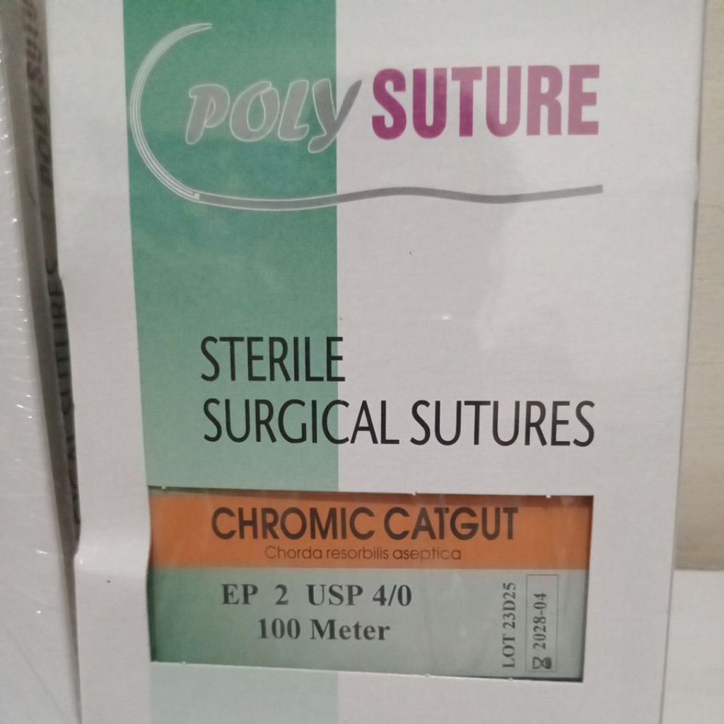 Polysuture catgut chromic 4/0 100 meter/catgut Polysuture/Polysuture Catgut Chromic