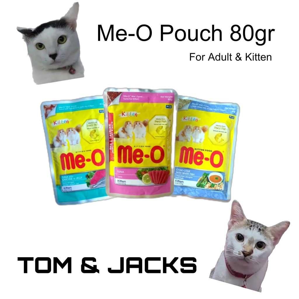 meo pouch 80gr kitten tuna / otak-otak white fish / tuna sardine