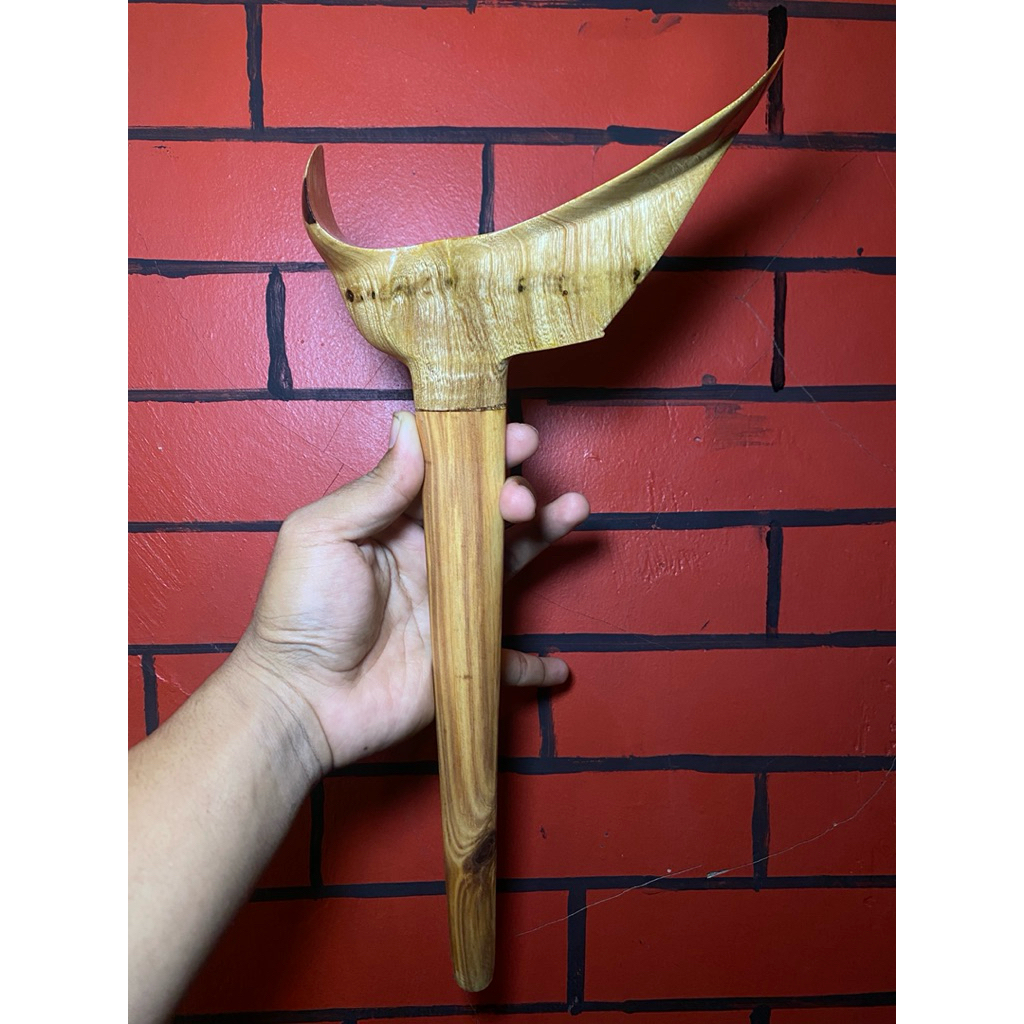 Warangka Keris Model Gayaman Surakarta pelet kendit - Gandar Kayu Cendana Merah Wangi Asli
