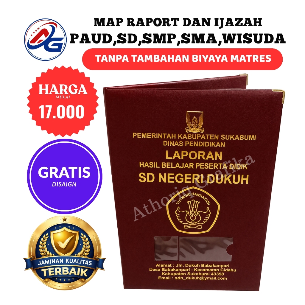 map raport map ijasah map wisuda foil embost..