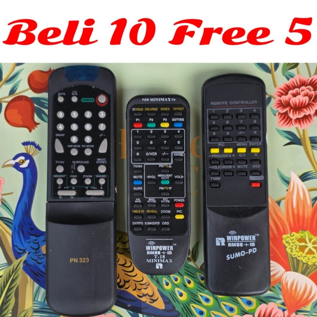 Remot / Remote TV Polytron Tabung MiniMax
