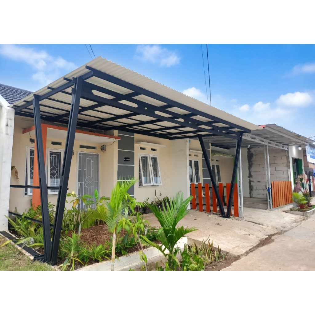 ‎Kanopi Alderon RS Single Layer Rangka Baja Ringan + PASANG Jabodetabek - Harga Per Meter Rp350.000 