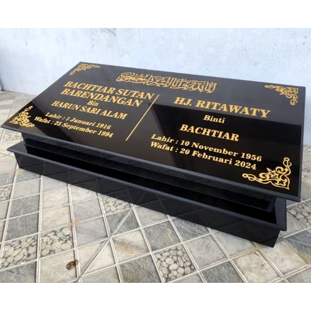 BatuNisan/RumahNisan Model Papan Full Granit Free Packing kayu