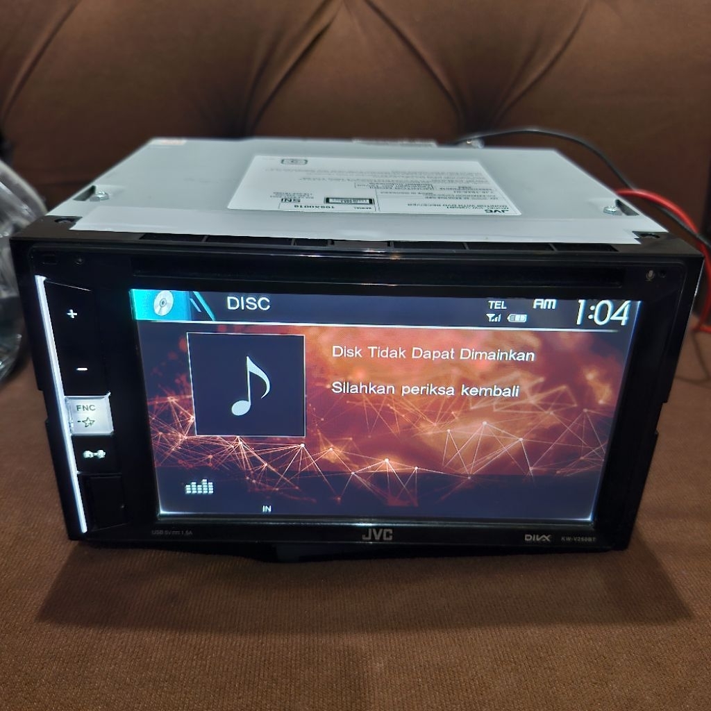 head unit jvc kw-v250bt minus