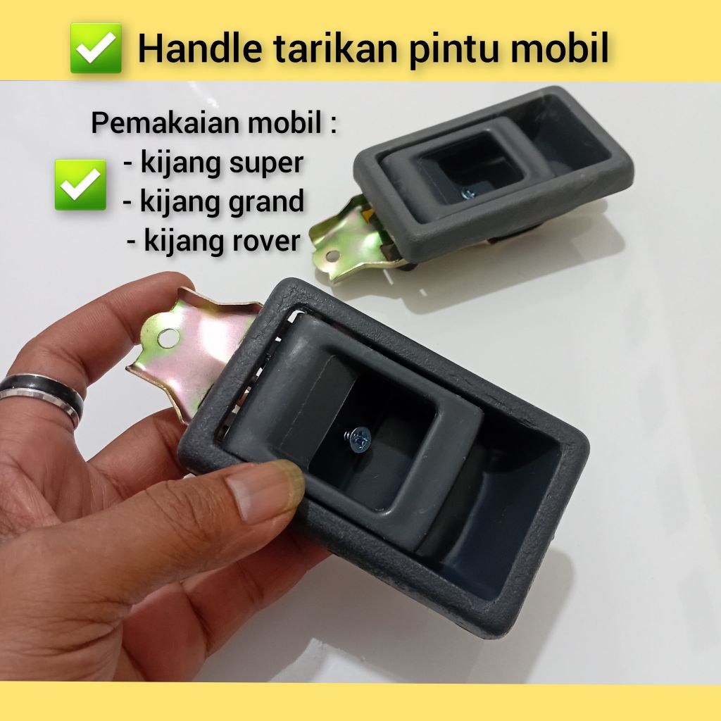 Handle/handel tarikan pintu bagian dalam mobil kijang super/grand/rover harga set kiri dan kanan.
