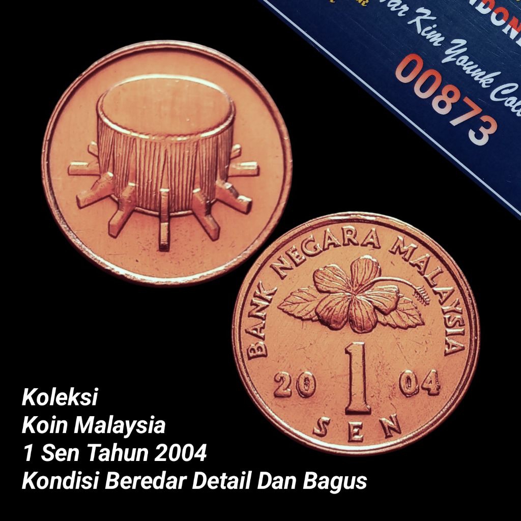 UKA004Coin 1 Sen (MALAYSIA) Priode Ke-2 Thn 2004 Detail Bagus