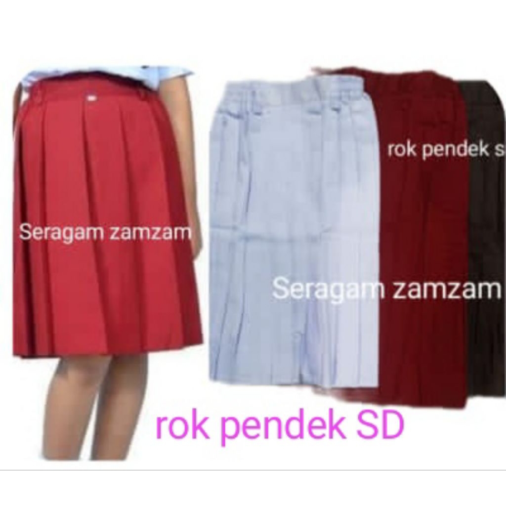 Rok pendek sd seragam sd rok merah putih coklat sd seragam sekolah seragam sd