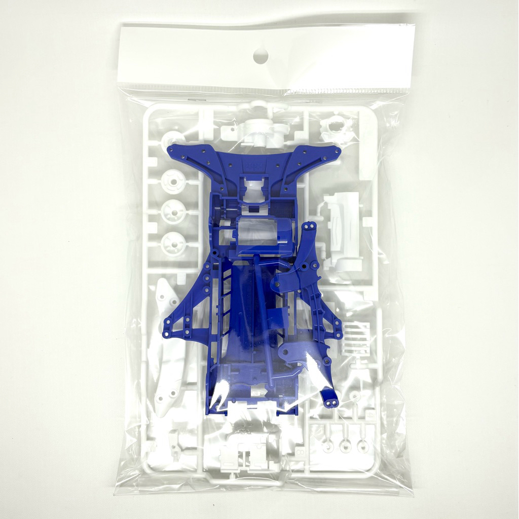 Tamiya FM-A FMA Dark Blue Chassis + White Gearbox Loose Part Original