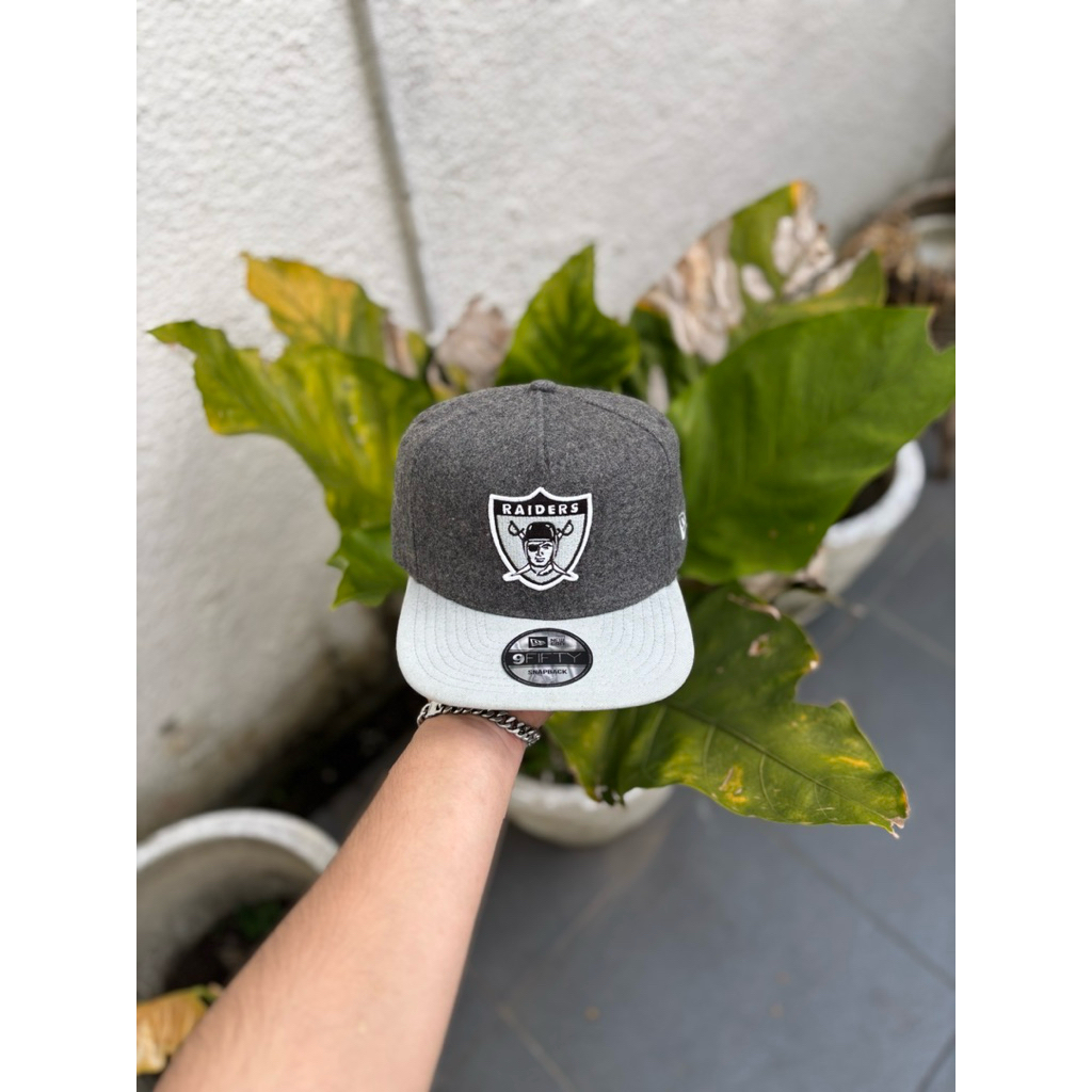 Topi New Era Oakland Raiders Wool Snapback
