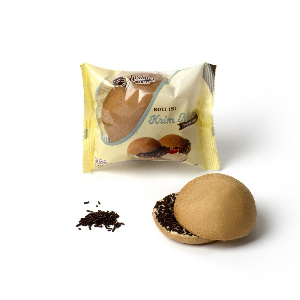 Roti Isi Krim Meses Coklat 1 Pak isi 5 bungkus - Jordan Bakery