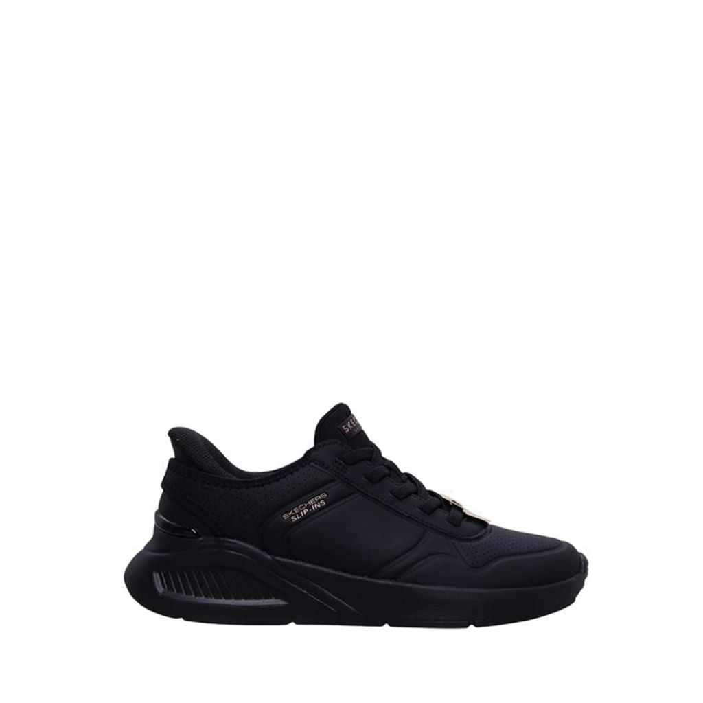 Sepatu Sneaker Skechers Slip-Ins Uno Lite Wanita - Hitam original
