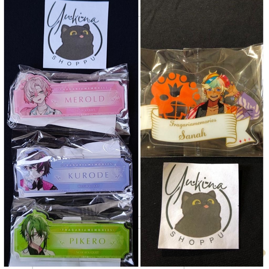 Official Merch Fragaria Memories - Acryclic Name Badge - Pikero / Merold / Kurode / Sanah