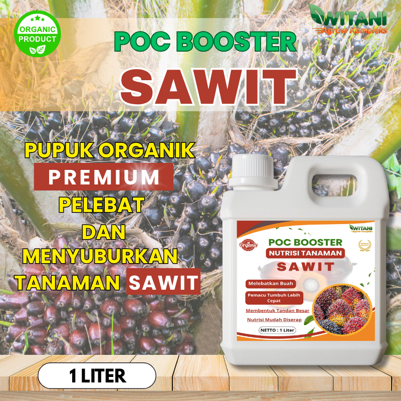 Pupuk Sawit Agar Buah Lebat dan Berat 1 Liter Plus,Pupuk Cair Sawit - Pupuk Penyubur Pelebat Sawit