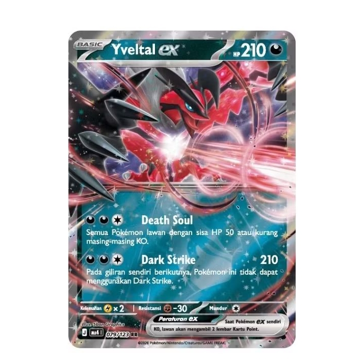 Yveltal ex RR  MA4 Ledakan Peniada Pokemon TCG Indonesia