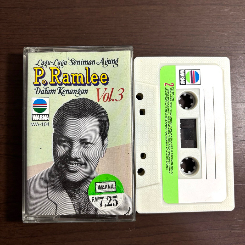 Kaset Pita P Ramlee Dalam Kenangan Vol 3 Lagu-Lagu Karya Seniman Agung Import / Melayu