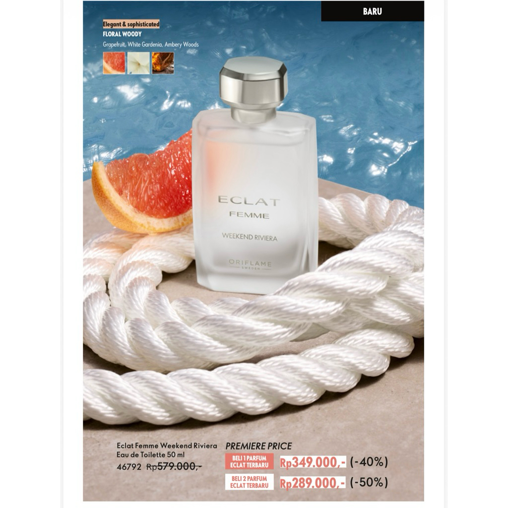 NEW Parfum Eclat Femme Weekend Riviera Oriflame