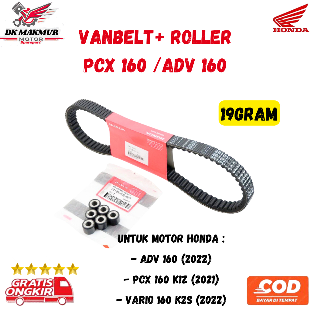 Vanbelt Roller PCX 160 ADV 160 Vbelt PCX160 ADV160 Full Set