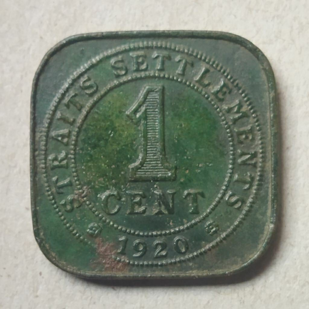 Koin 1 cent 1920 straits settlements