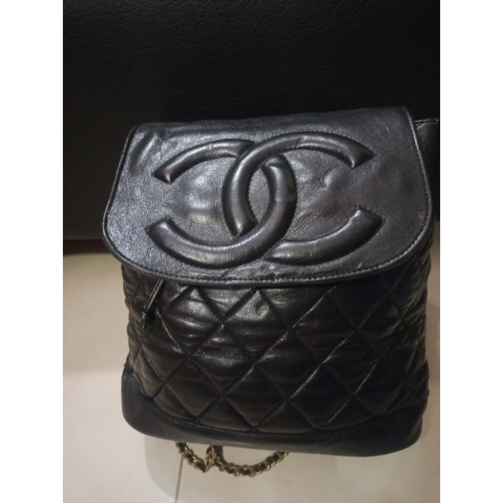 ransel kulit asli preloved
