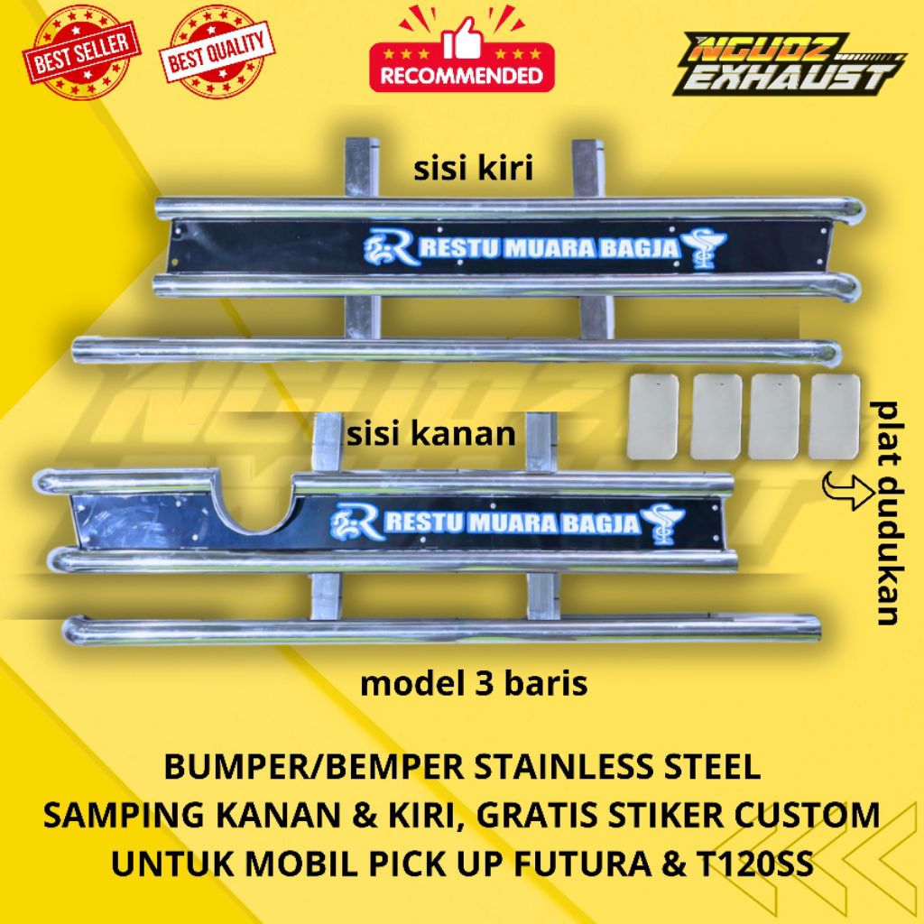 Bemper stainless steel futura pick up dan T120ss