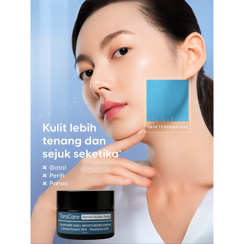 TARACARE Calming Moisturizer Pelembab Wajah – Centella 20% dan Panthenol 10%