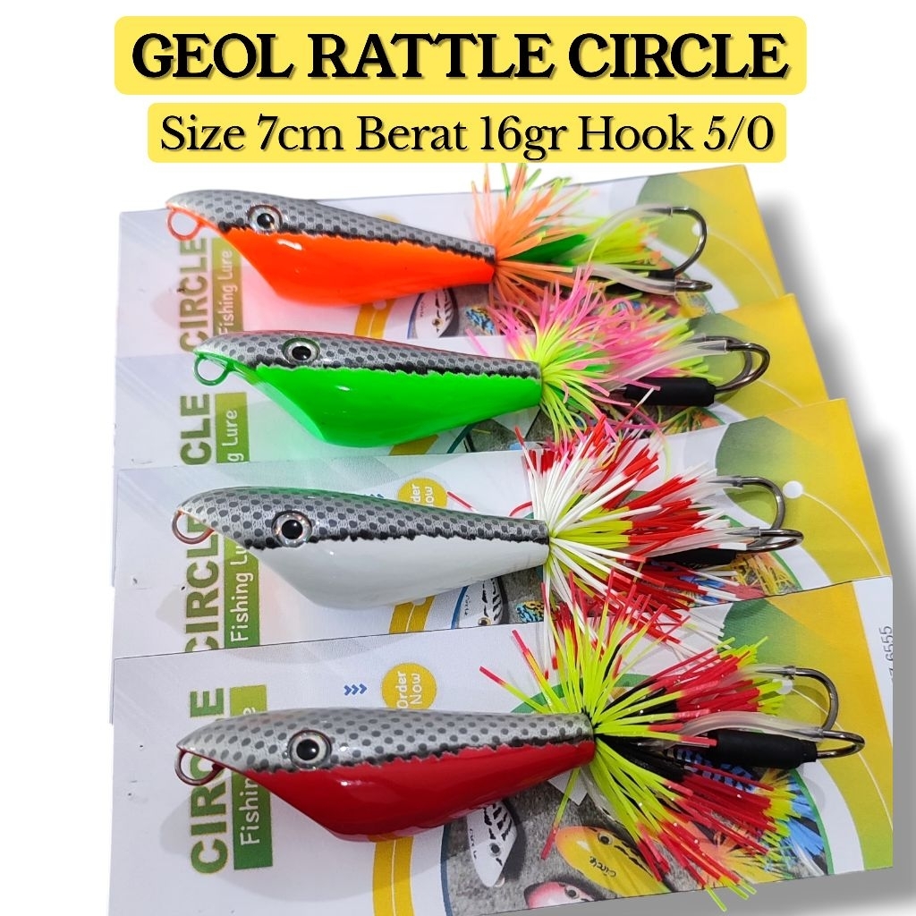 GEOL RATTLE 7CM. UMPAN CASTING TOMAN. lure casting toman