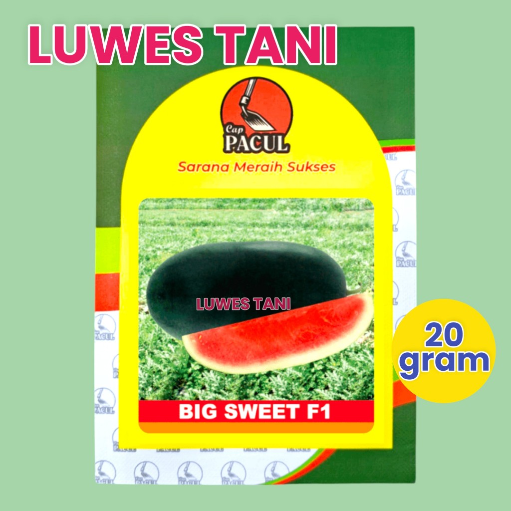Benih semangka inul meral big sweet cap kujang 20gram saset