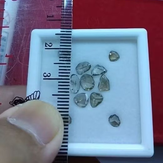 intan banjar / berlian mentah banjar cutting clasik sufer jumbo dim 5-6mm