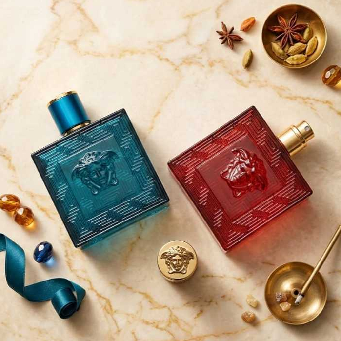Botol Parfume Spray Kaca Kristal Premium Look By Versace Eros 50ml