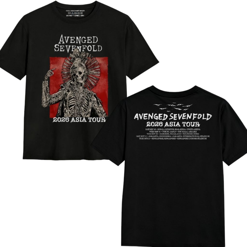 Kaos Avenged Sevenfold Tour 2026 Asia - Kaos Band Avenged Sevenfold - Kaos Even - Kaos Konser
