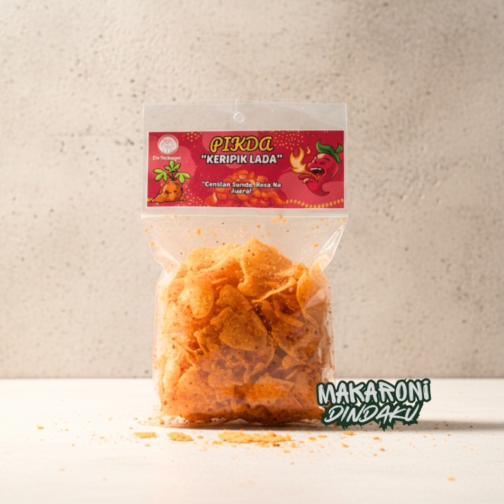 PIKDA - Kiripik Lada Singkong Pedas Gurih Nikmat