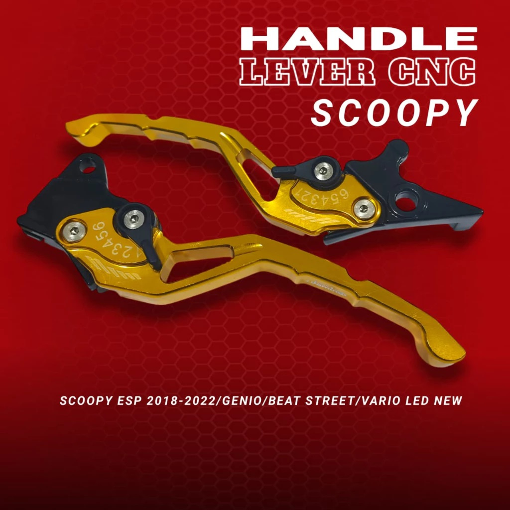 Handle Rem Tuas Rem Full cnc Variasi Set Kanan Kiri Pnp Scoopy Lama Scoopy Karbu Scoopy esp 2018 Sco