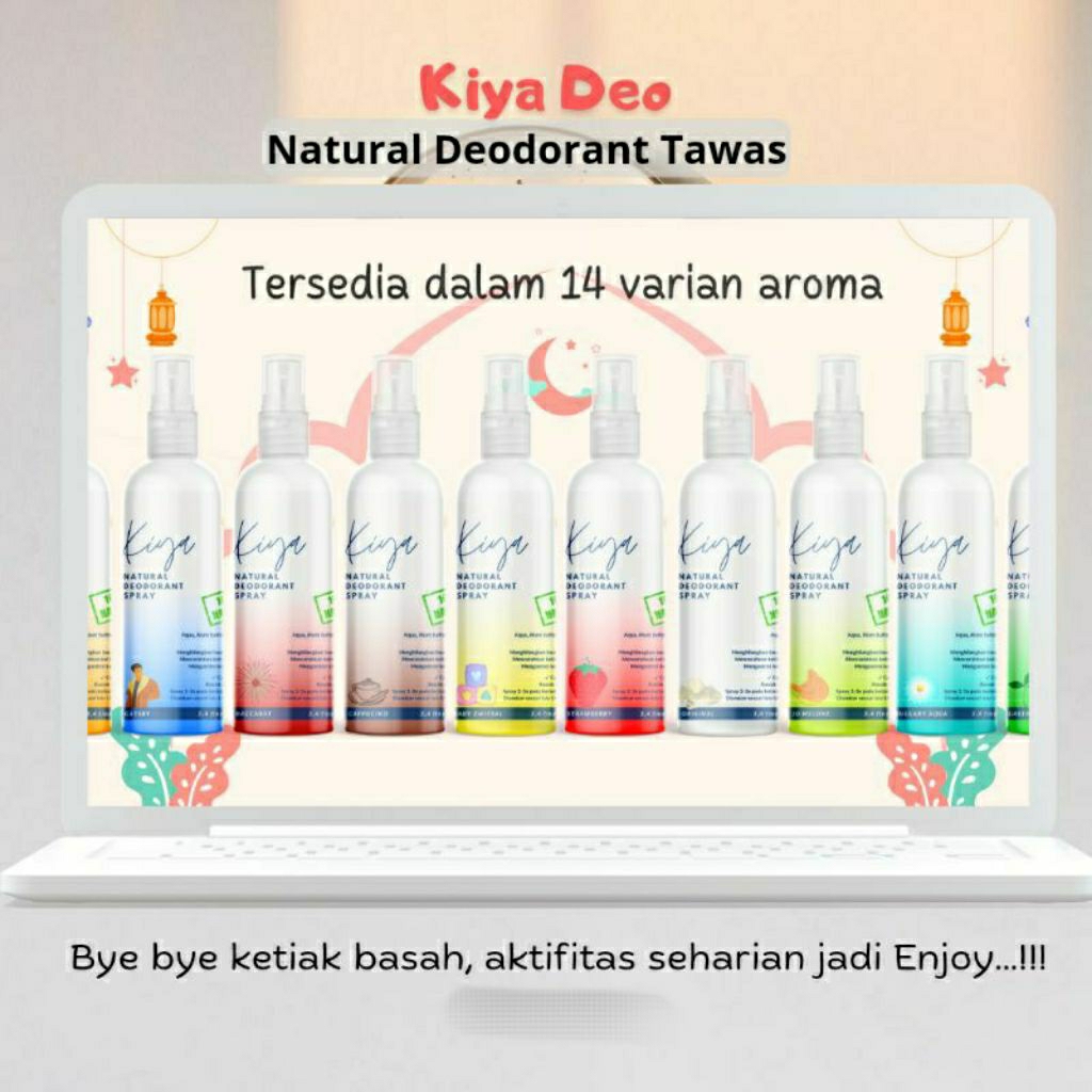 Kiya natural deodorant spray isi 100ml