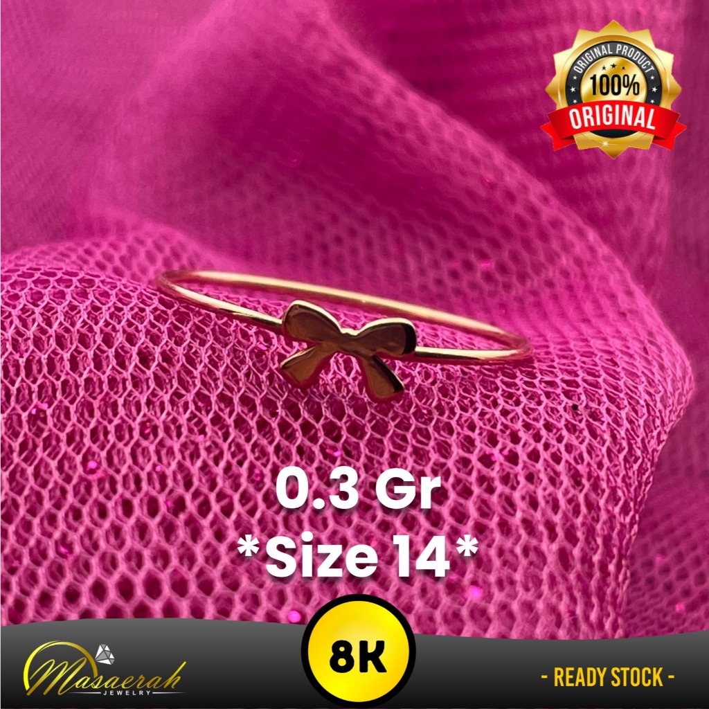 Cincin Emas 8K - Toko Emas Gajah Saerah - 0.3 Gram 2689