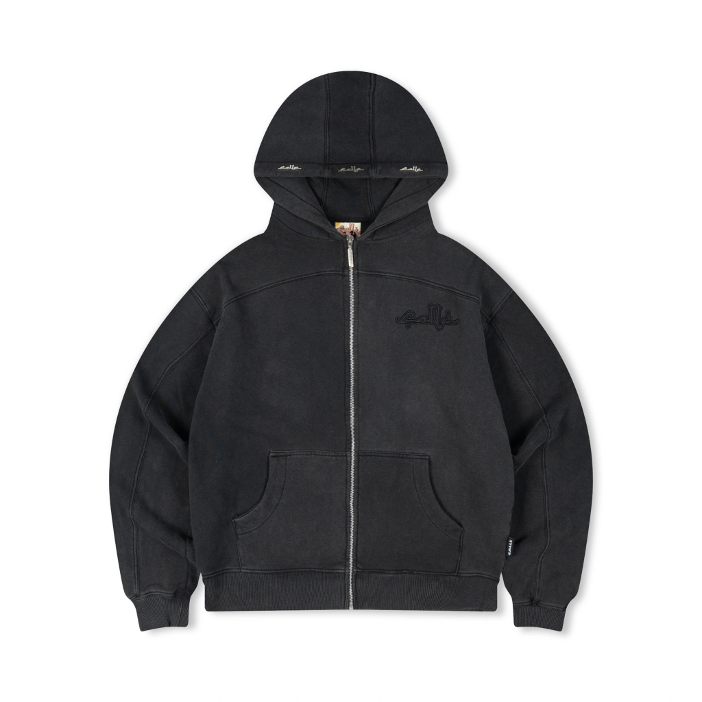 [ 100% ORIGINAL ] CALLE DE LARACHE HOODIE / ZIP HOODIE - WASHED ZIP HOODIE RAYA COLLETION (UKURAN XL