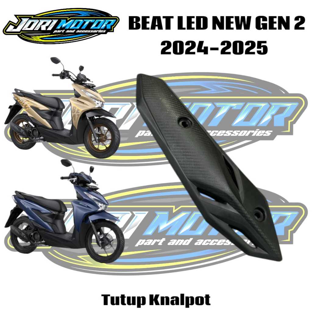 Cover Knalpot Tutup Knalpot Honda Beat Deluxe Beat Street Gen 2 Tahun 2024 2025 / Body Kasar Beat