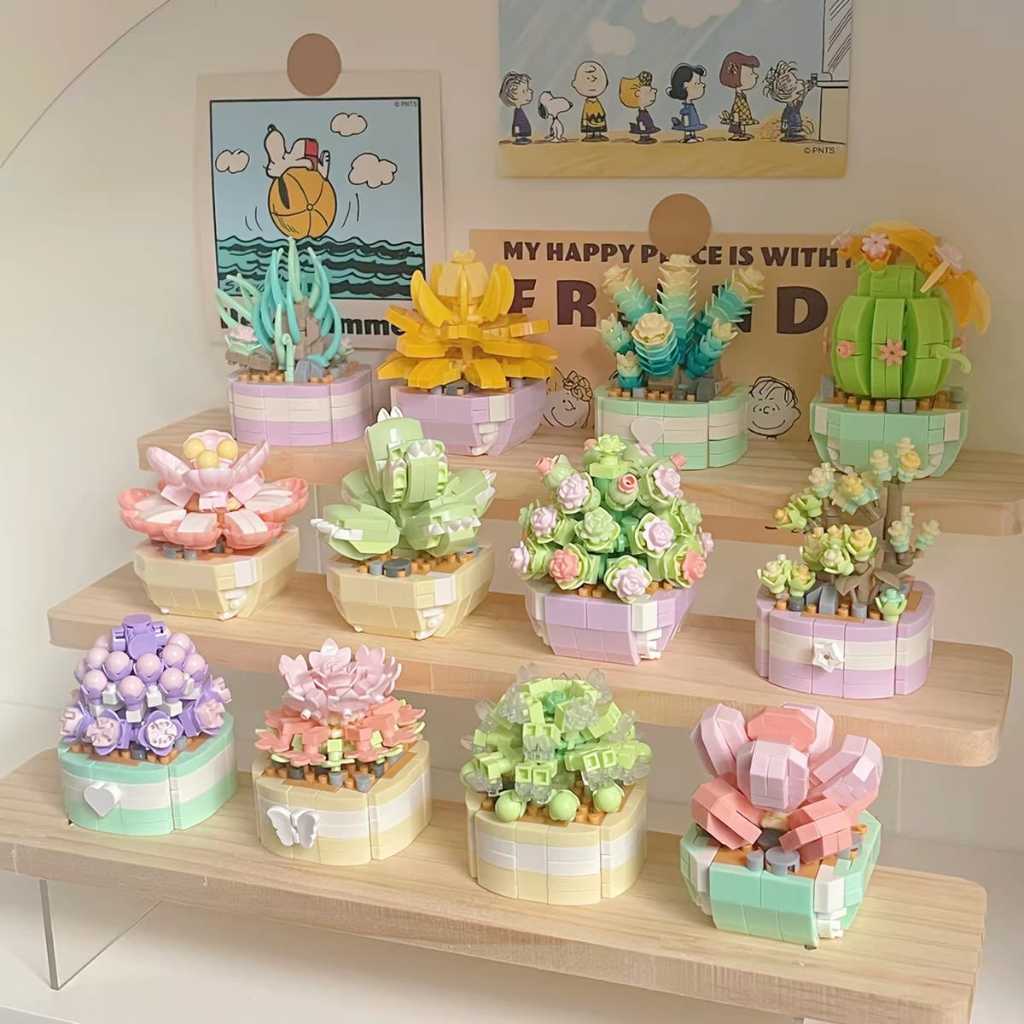 [GEMAS] Lego Plant Dairy Mini Cute - Lego Flower Cute
