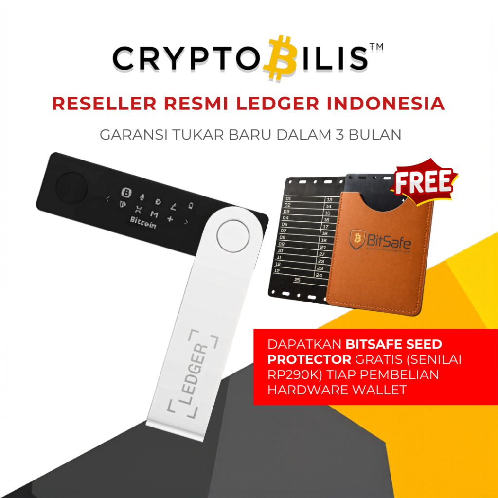 Ledger Nano X - Reseller Resmi Ledger CryptoBilis Indonesia