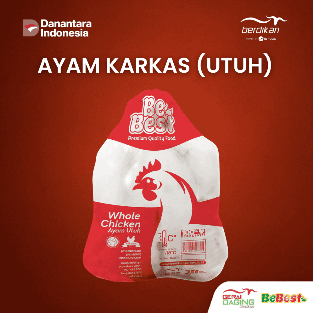 Ayam Karkas Frozen - Gerai Daging Berdikari
