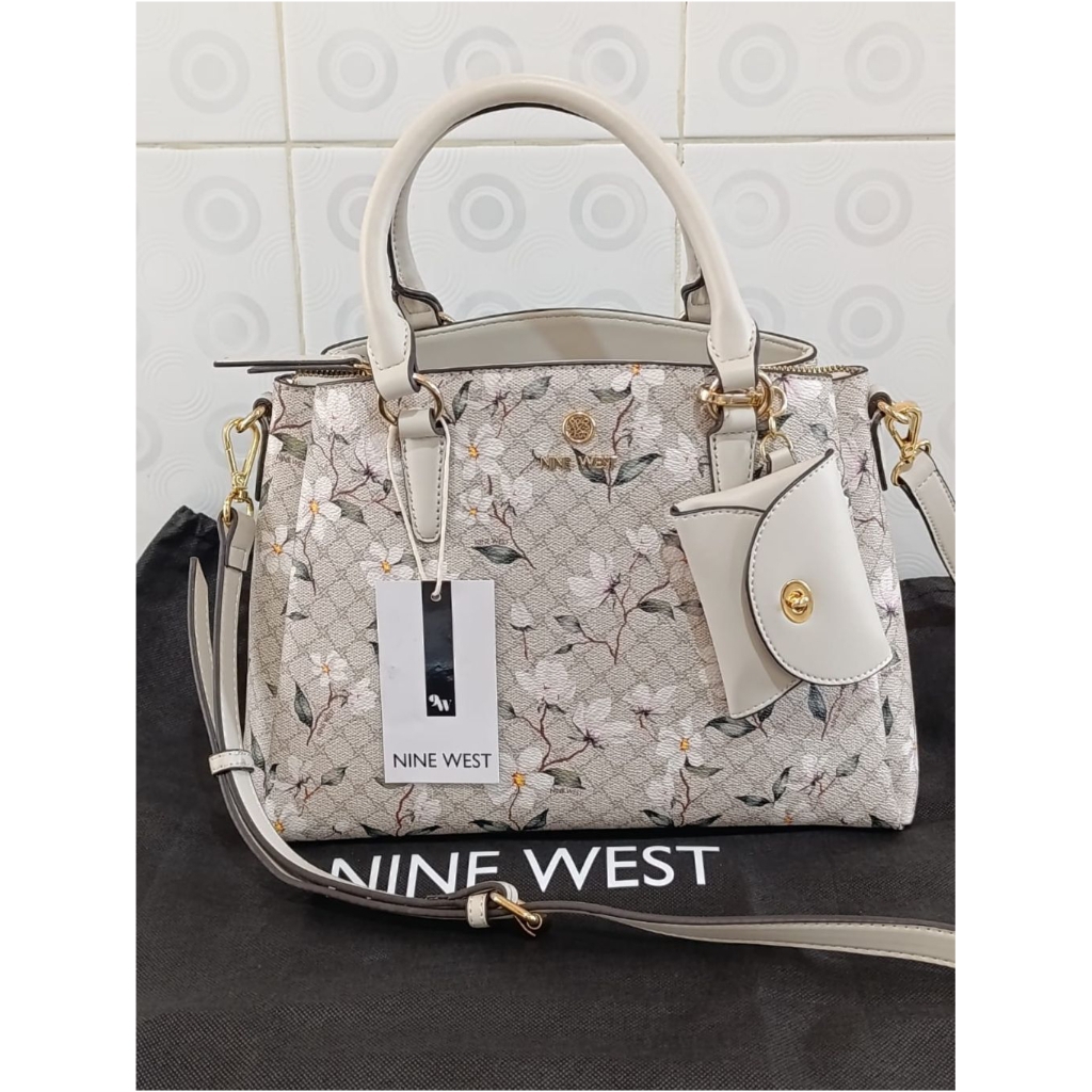 Tas seken Ninewest ORI floral logo