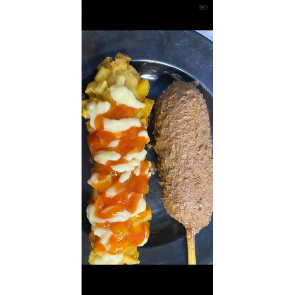 Frozen corndog mozza dan sosis